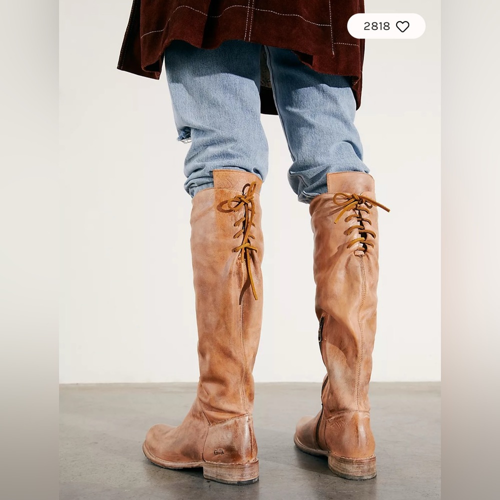 Bed Stu Manchester tall boot in tan rustic women’s 7.5 knee high - Picture 5 of 9